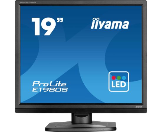 Iiyama ProLite E1980S-B1 - 19 - black (matte, SXGA, TN, HDMI, DP
