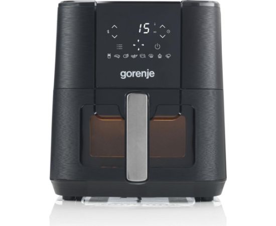 Gorenje air fryer AF1350DWB (black, 1,350 watts, 5.4-liter basket, with viewing window)