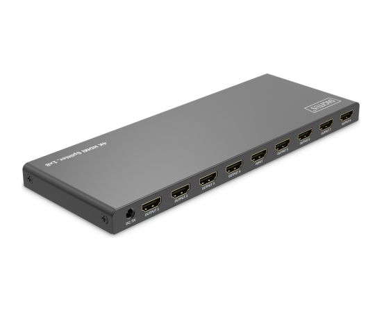 Digitus 4K HDMI Splitter, 1x8 (black, with downscaler)
