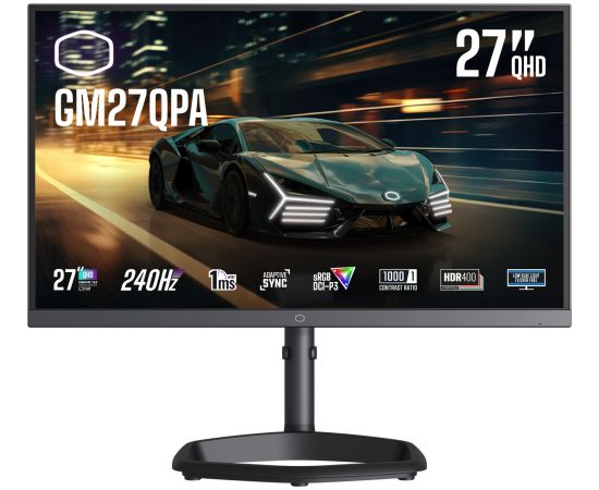 Cooler Master GM27QPA - 27 - black, QHD, IPS, Adaptive-Sync, 240Hz panel