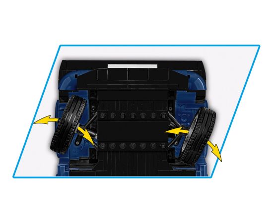 COBI Volkswagen Golf Cabriolet (blue, scale: 1:12)