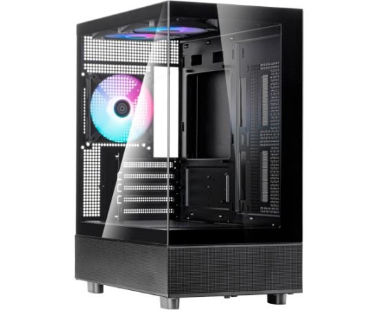 Silverstone Technology Lucid 04 (black, tempered glass x 2)