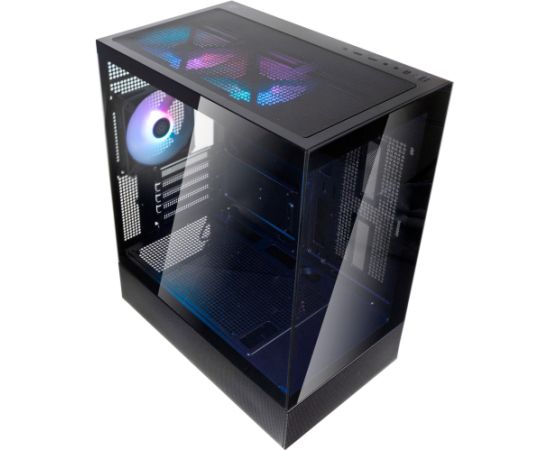 Silverstone Technology Lucid 04 (black, tempered glass x 2)