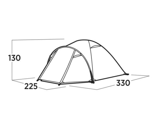 Easy Camp Setesdal 4 (2025. gada modelis, olīvzaļš, ar tuneļa priekštelpu)