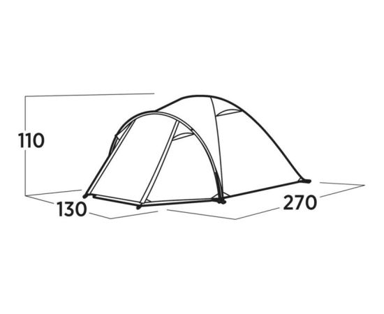 Easy Camp Setesdal 2 (2025. gada modelis, olīvzaļš, ar tuneļa priekštelpu)