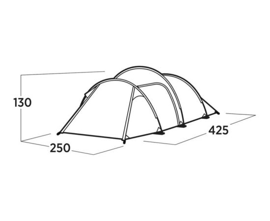 Easy Camp Hemsedal 4 (2025. gada modelis, olīvzaļš)