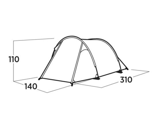 Easy Camp Hemsedal 2 (2025. gada modelis, olīvzaļš)