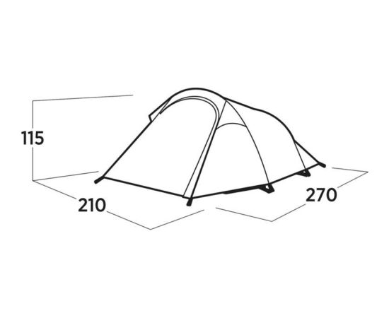 Easy Camp Reindal 3 (2025. gada modelis, olīvzaļš)