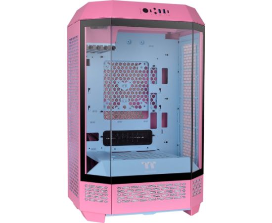 Thermaltake The Tower 300 Bubble Pink (pink, tempered glass)
