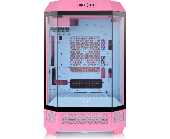 Thermaltake The Tower 300 Bubble Pink (pink, tempered glass)