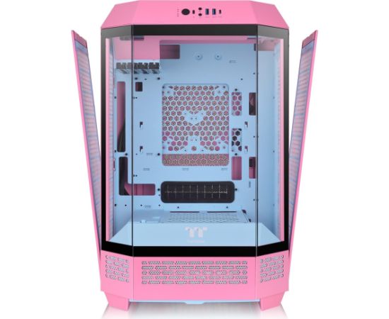 Thermaltake The Tower 300 Bubble Pink (pink, tempered glass)