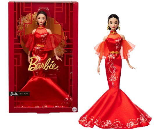 Mattel Barbie Signature Lunar New Year with Qipao and golden accessories