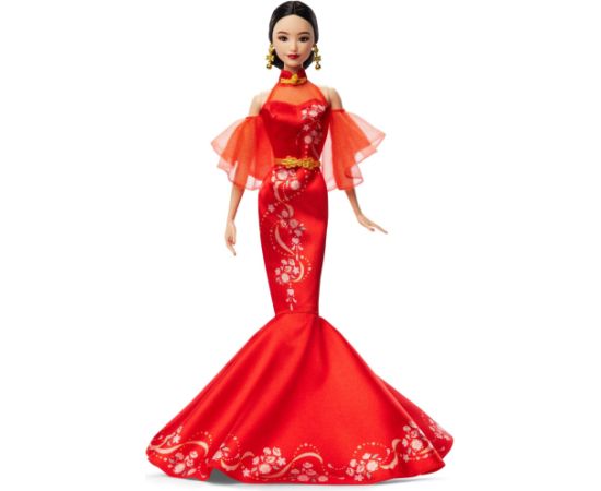 Mattel Barbie Signature Lunar New Year with Qipao and golden accessories