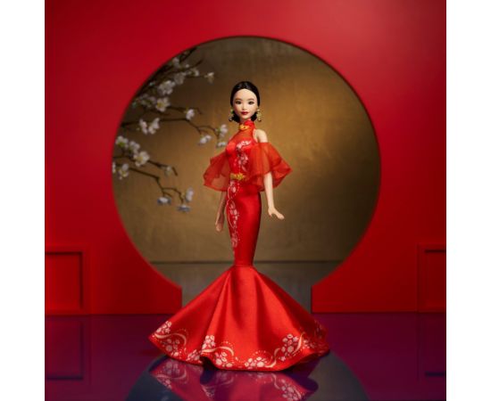 Mattel Barbie Signature Lunar New Year with Qipao and golden accessories