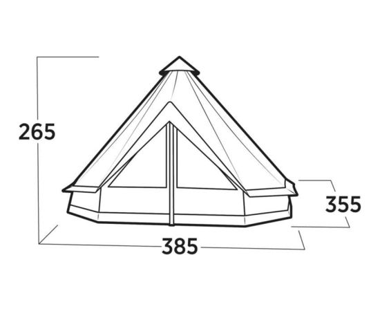 Easy Camp Vaulen Tipi, for 7 people (brown, model 2025)