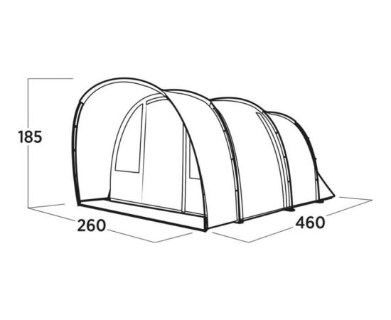 Easy Camp Skarvan 4 (2025. gada modelis, pelēks)
