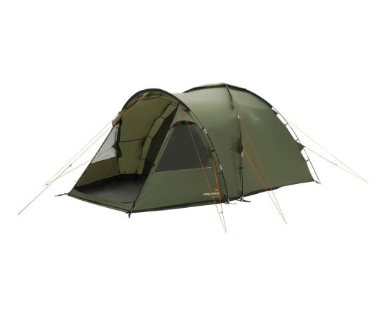 Easy Camp Kinn 4 (2025. gada modelis, olīvzaļš, ar tuneļa paplašinājumu)
