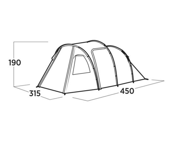 Easy Camp Hidra 5 (2025. gada modelis, olīvzaļš)