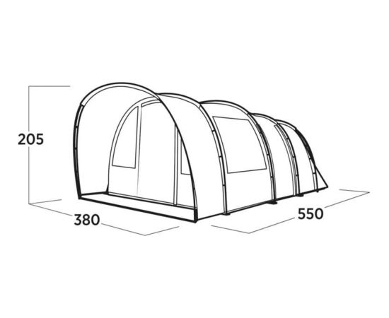 Easy Camp Skarvan 6 (2025. gada modelis, pelēks)