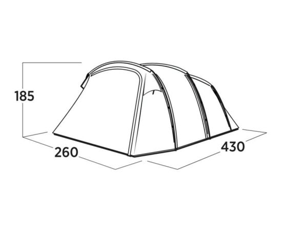 Easy Camp Hamra 4 (2025. gada modelis, pelēks)
