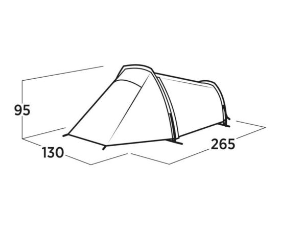 Easy Camp Sarek 1 (2025. gada modelis, tumši zaļš/oranžs)