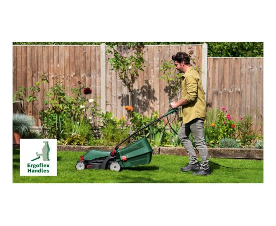Bosch Powertools Electric Lawnmower UniversalRotak 37-570 (green, 1,400 watts, width 37 cm)