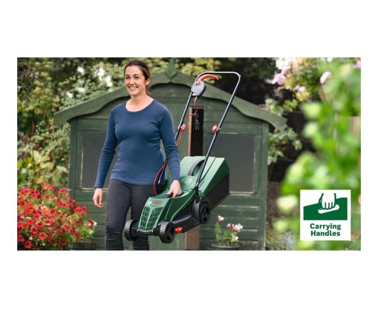 Bosch Powertools Electric Lawnmower EasyRotak 32-205 (green, 1,200 watts, width 32 cm)