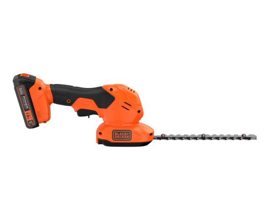 Black&decker Black+Decker cordless grass and shrub shears BCSS18D1, 18 Volt (orange, Li-ion battery 2.0 Ah)