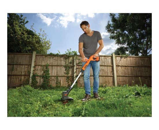 Black&decker Black+Decker Cordless Grass Trimmer ST182320, 18 Volt (orange/black, Li-ion battery 2.0 Ah)