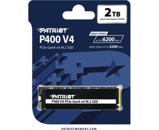 Patriot P400 V4 2TB, SSD (PCIe 4.0 x4, NVMe 2.0, M.2 2280)