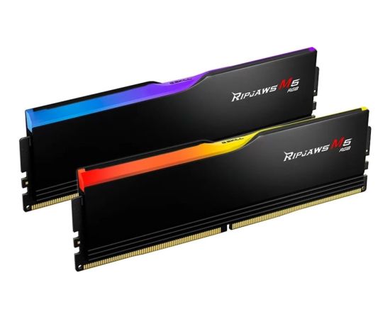 G.Skill DDR5 - 48GB - 6000 - CL - 30 (2x 24 GB) Dual Kit, memory (black, F5-6000J3036F24GX2-RM5RK, Ripjaws M5 RGB, INTEL XMP)