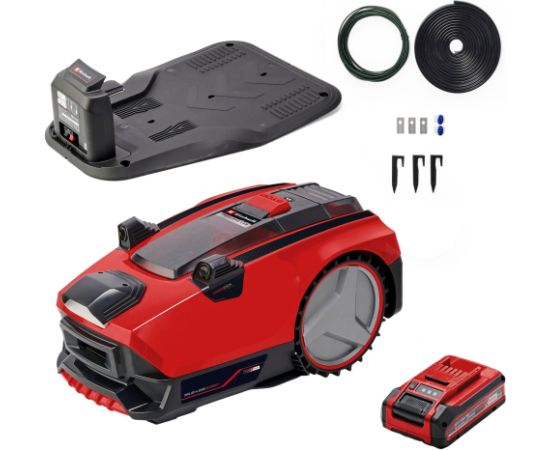 Einhell robotic lawnmower FREELEXO CAM 500 (red/black, Li-Ion battery 3.0Ah, camera + sensor)