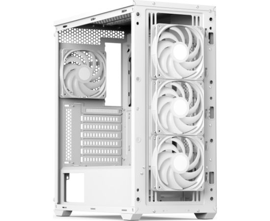 Aerocool D501A-G-WT-v2, tower case (white/wood)