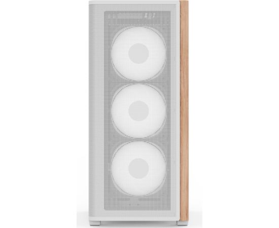 Aerocool D501A-G-WT-v2, tower case (white/wood)
