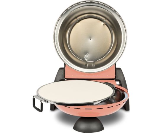 G3ferrari G3 Ferrari Delizia pizza oven G1017715, Anniversary Coral Passion (coral, 1,200 watts, for pizza ? 31cm, special edition with reversible pizza stone, pizza cutter)