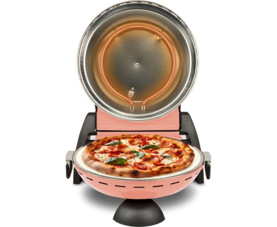 G3ferrari G3 Ferrari Delizia pizza oven G1017715, Anniversary Coral Passion (coral, 1,200 watts, for pizza ? 31cm, special edition with reversible pizza stone, pizza cutter)