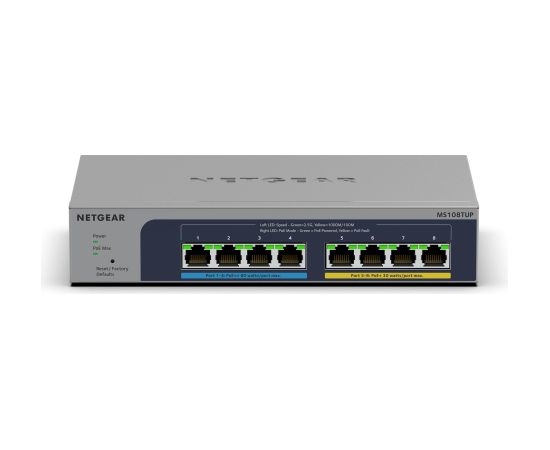 Netgear MS108TUP, Switch (grey, 230W PoE Budget)