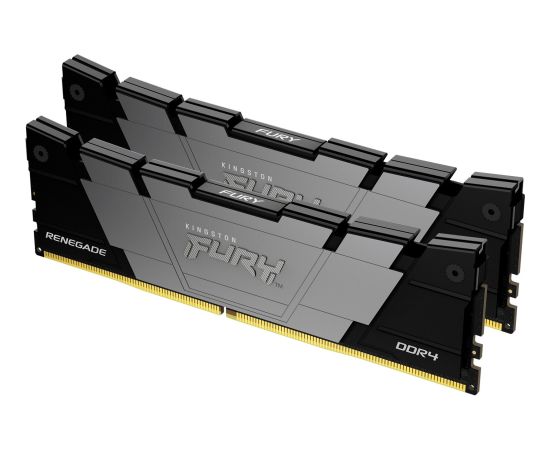 Kingston FURY DDR5 - 64GB - 3200 - CL - 16 (2x 32 GB) dual kit, RAM (black/silver, KF432C16RB2K2/64, FURY Renegade Black XMP, INTEL XMP)