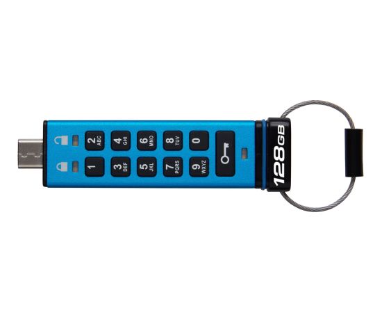 Kingston IronKey Keypad 200 128 GB, USB stick (USB-C 3.2 Gen 1)