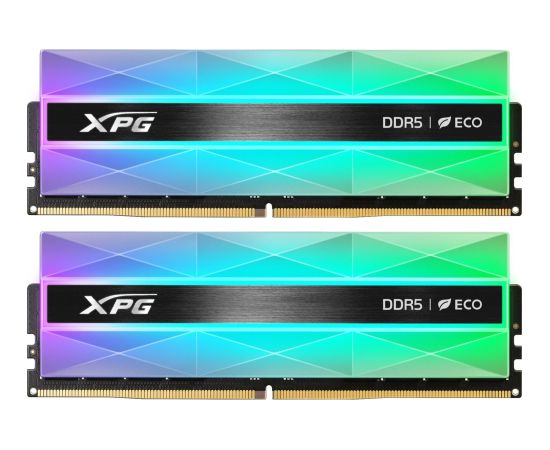 ADATA DDR5 - 32GB - 6400 - CL - 32 (2x 16 GB) dual kit, memory (silver, AX5U6400C3216G-DCLANRSG, Lancer Neon RGB, INTEL XMP, AMD EXPO)