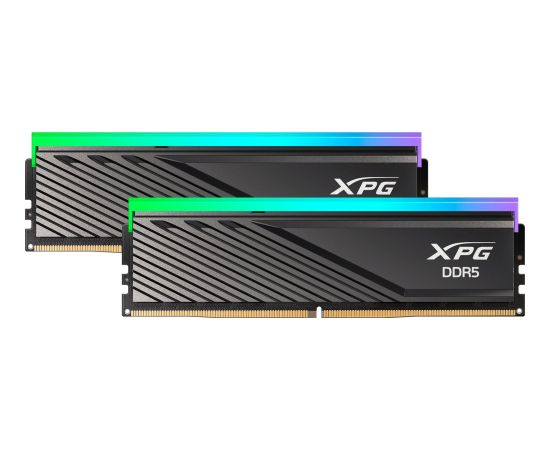 ADATA DDR5 - 32GB - 6000 - CL - 30 (2x 16 GB) dual kit, memory (black, AX5U6000C4816G-DTLABRBK, XPG Lancer Blade RGB, INTEL XMP, AMD EXPO)