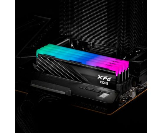 ADATA DDR5 - 32GB - 6000 - CL - 30 (2x 16 GB) dual kit, memory (black, AX5U6000C4816G-DTLABRBK, XPG Lancer Blade RGB, INTEL XMP, AMD EXPO)