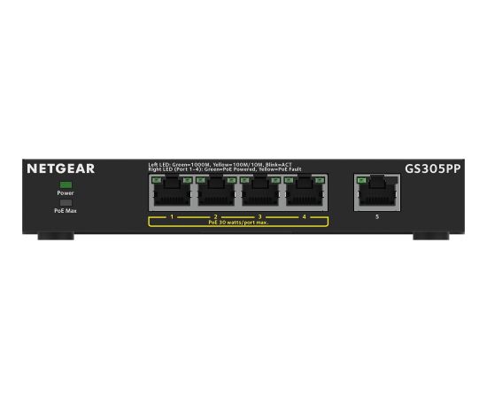Netgear GS305PP, Switch (black)