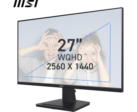 MSI PRO MP275QDE, LED monitor - 27 - black, WQHD, IPS, Adaptive-Sync, HDR, 100Hz panel