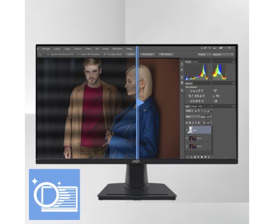 MSI PRO MP275QDE, LED monitor - 27 - black, WQHD, IPS, Adaptive-Sync, HDR, 100Hz panel