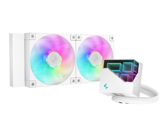 DeepCool LT240 WH ARGB, water cooling (white)
