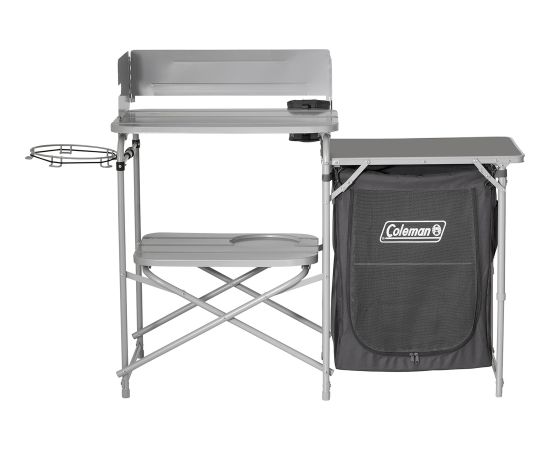 Coleman Camping Table Cooking Stand 2199743 (grey, with textile cabinet)