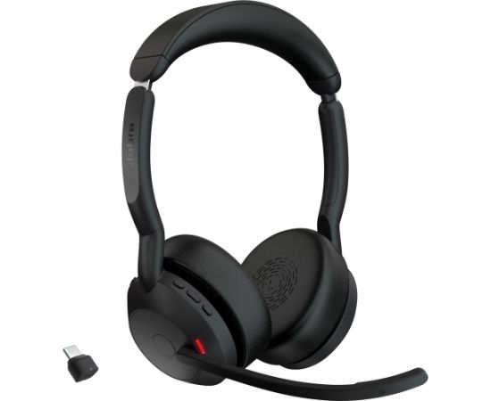Jabra Evolve2 55 (black, stereo, UC, USB-C, Link380c)