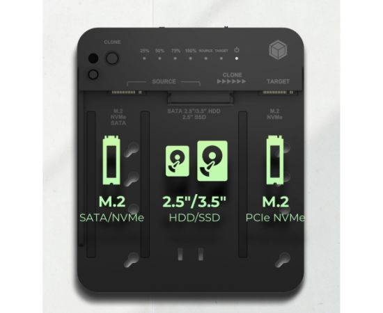 Raidsonic Icy Box IB-2913MCL-C31 (2.5""/3.5"" SATA, M.2 NVMe)