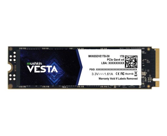 Mushkin Vesta 1TB, SSD (PCIe 4.0 x4, NVMe 1.4, M.2 2280)